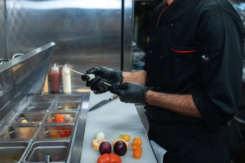 préparateurs en cuisine de restaurant mobile