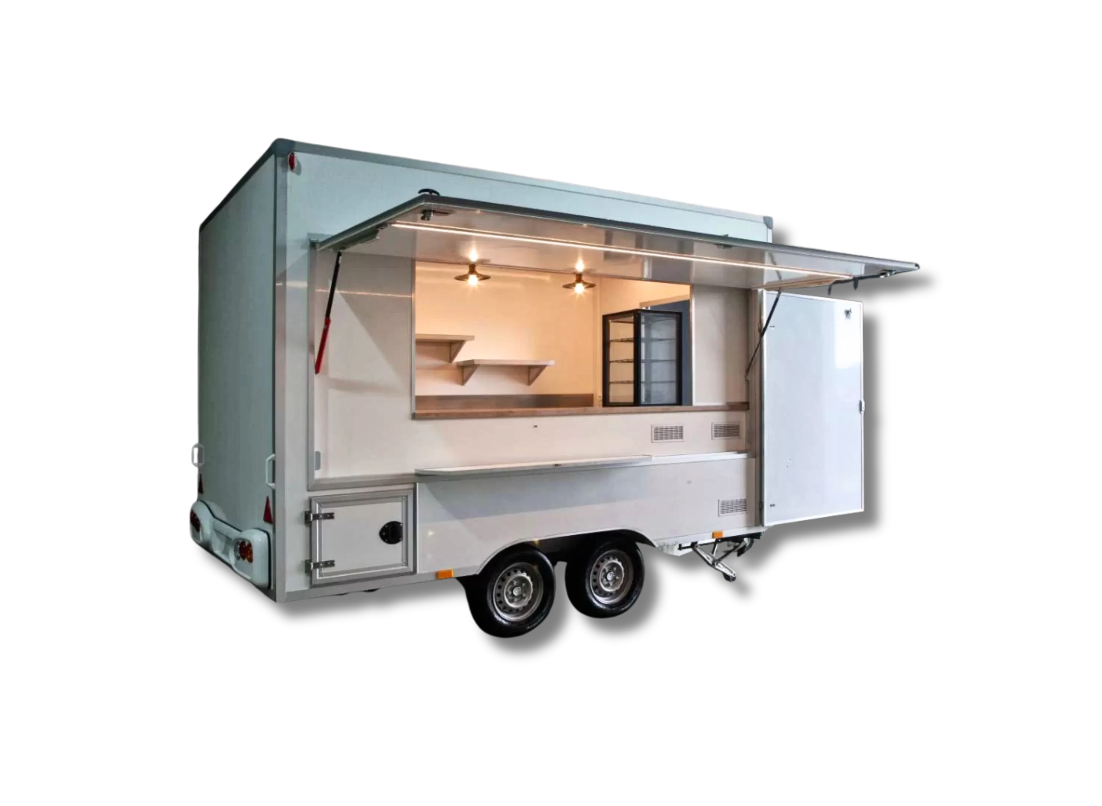 Remorque de marché double essieux fabriquée par Etal Concept